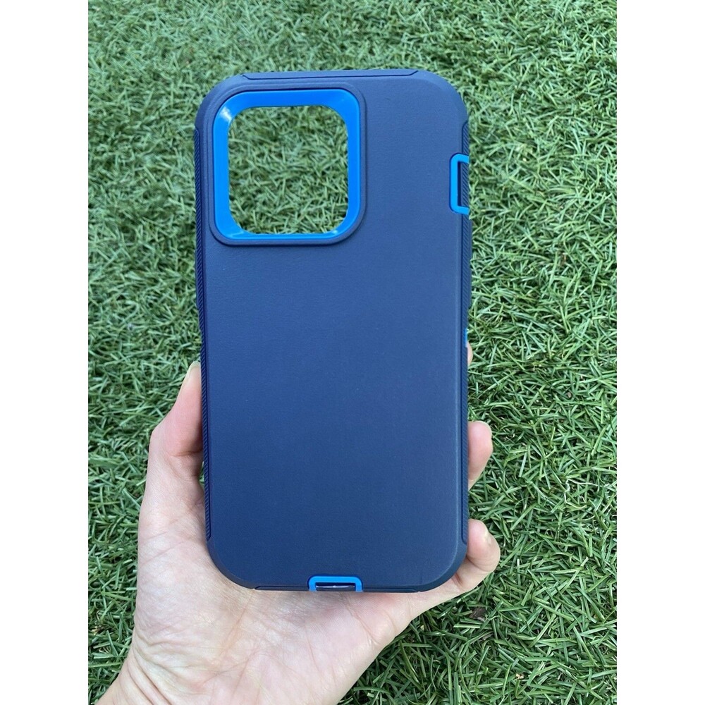 Phone Case for iPhone 15 Pro Heavy Duty Cover Blue NEW